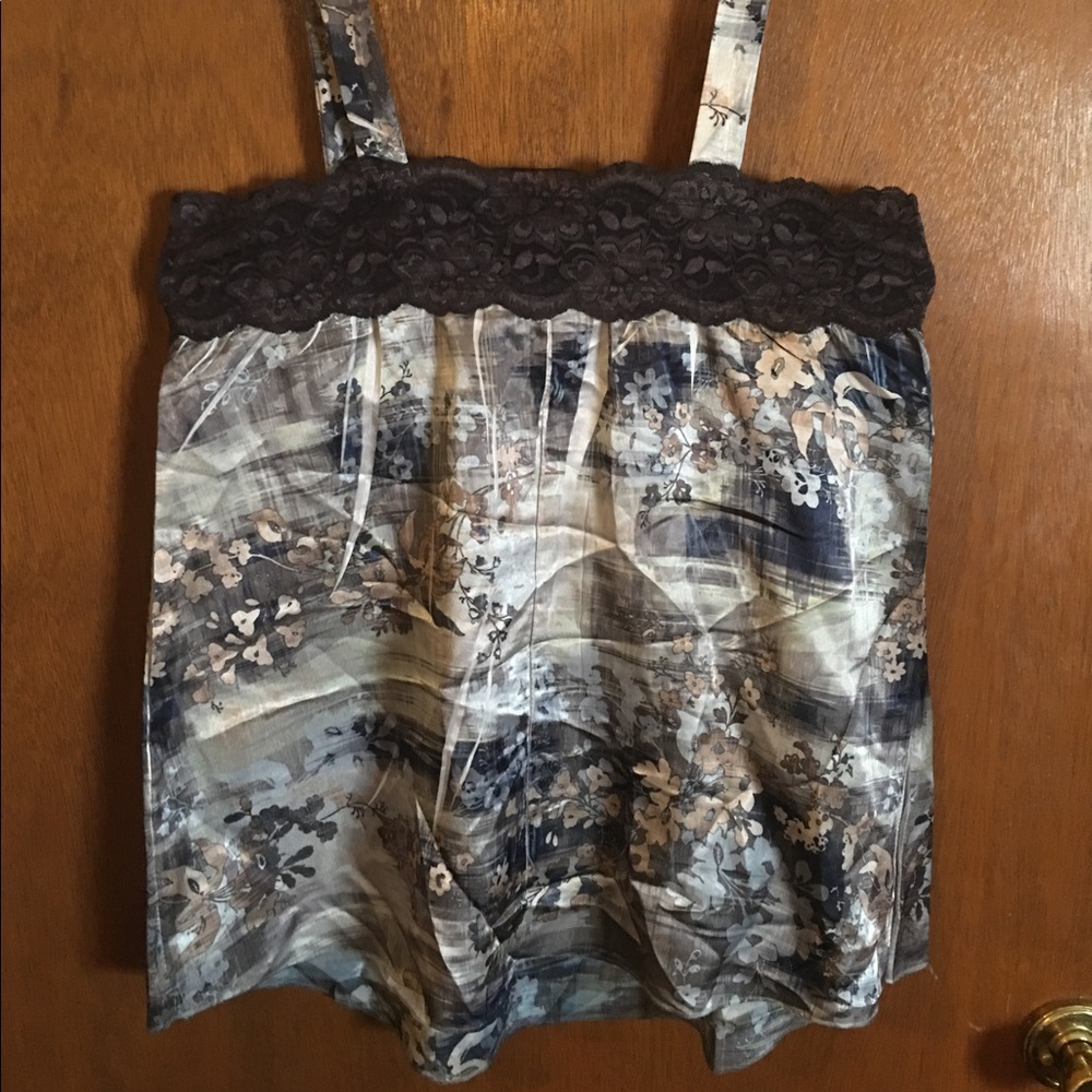 Satin & lace Daytrip tank.