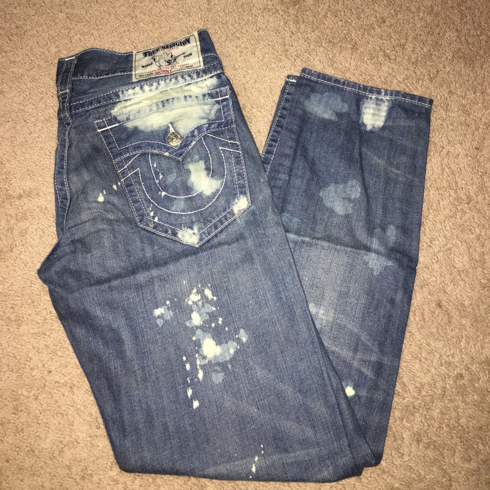 True religion Mens skinned jeans size 36x32