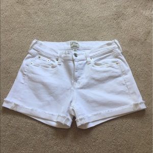Brand New J.Crew white denim shorts