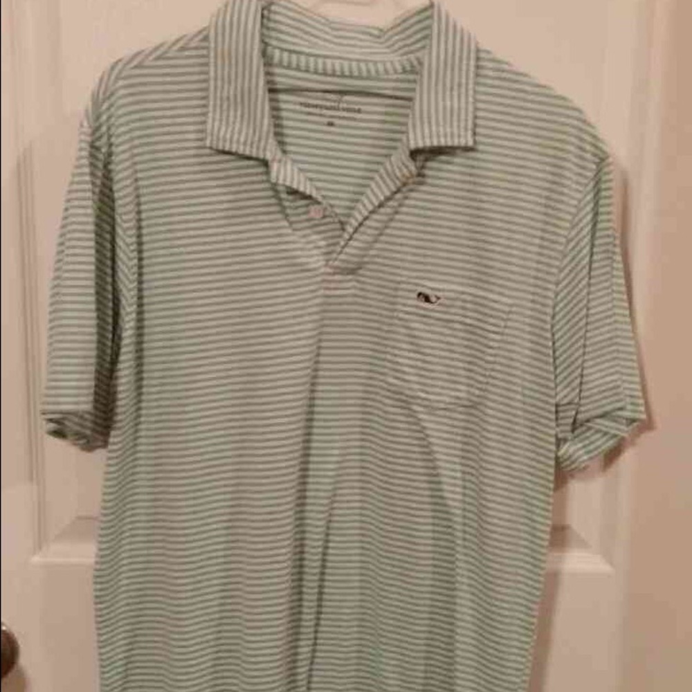 Vineyard vines striped golf polo