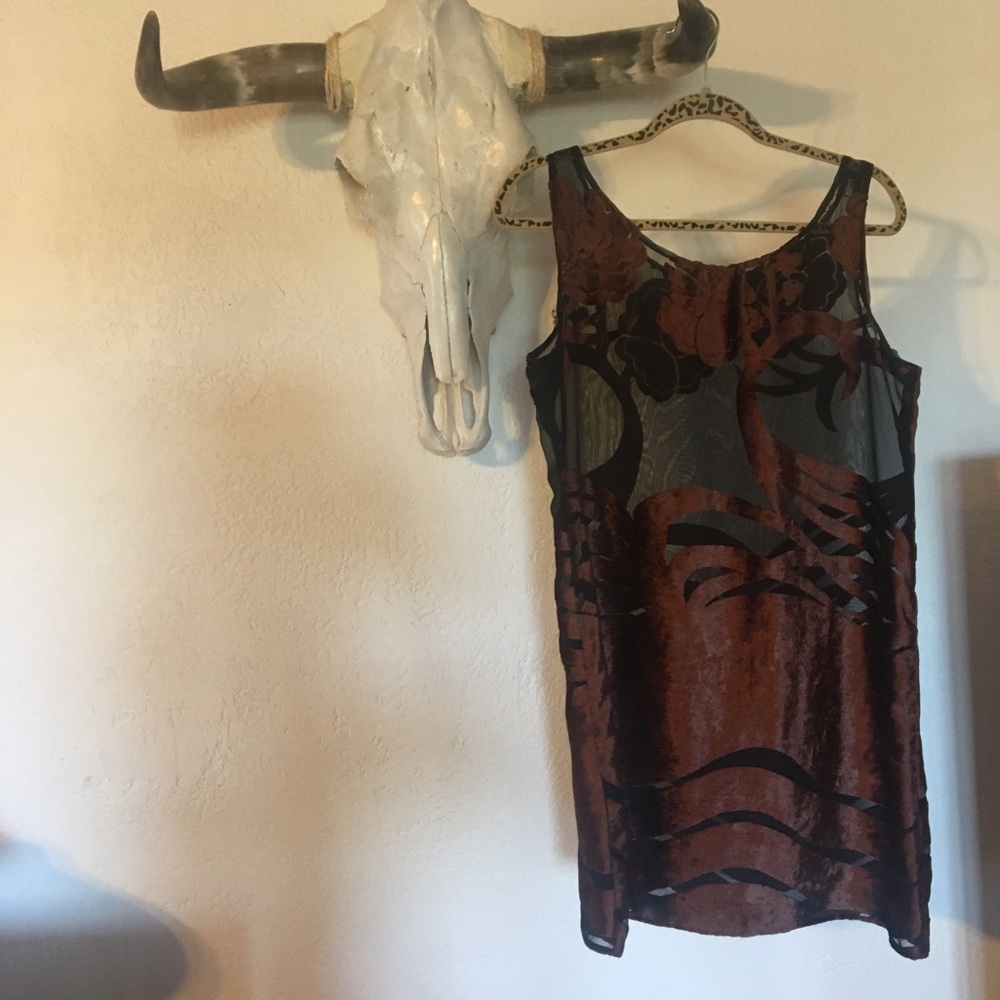 Silk bohemian print dress