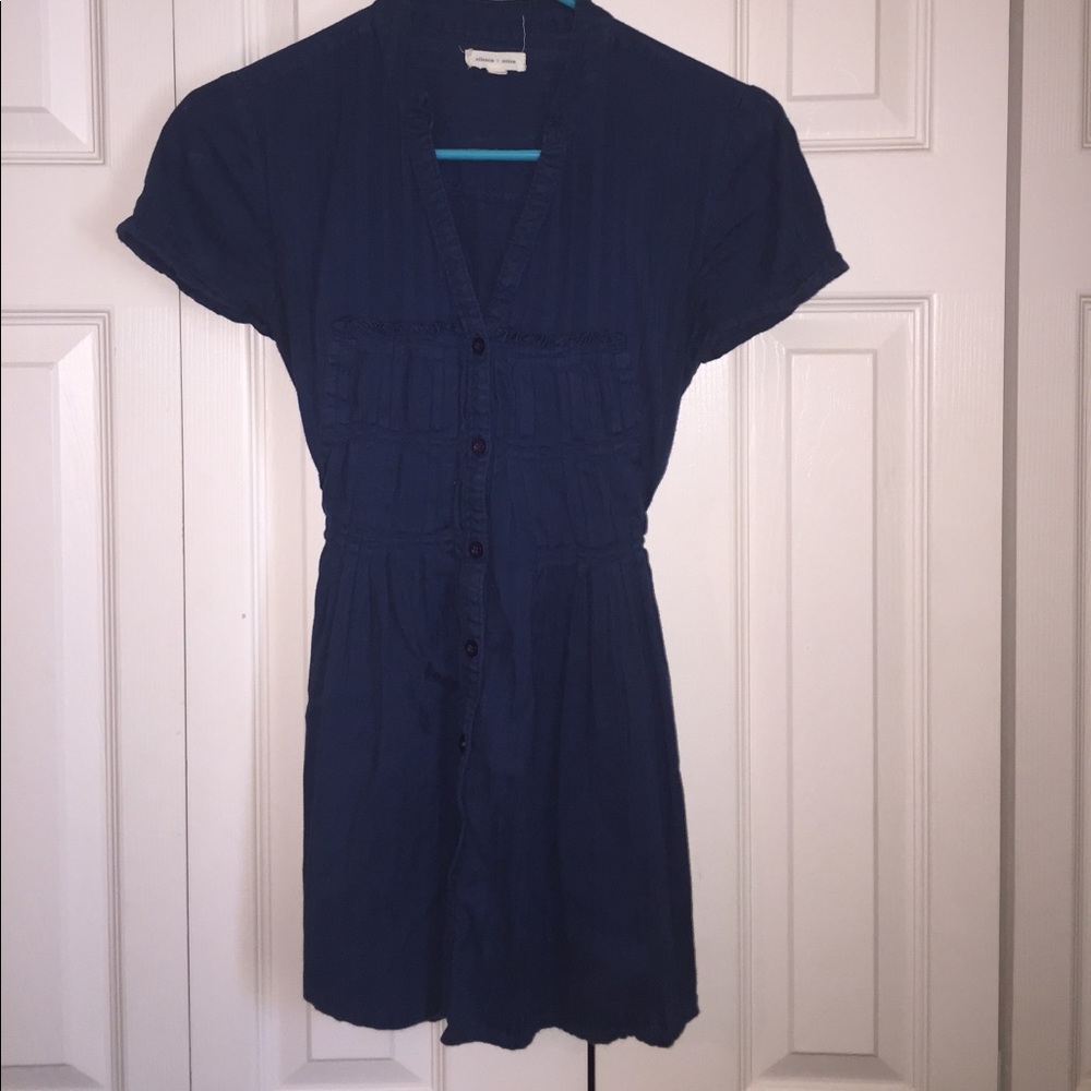 Blue Tunic Short Sleeve Shirt