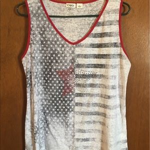 Cato: red/white/blue BLING