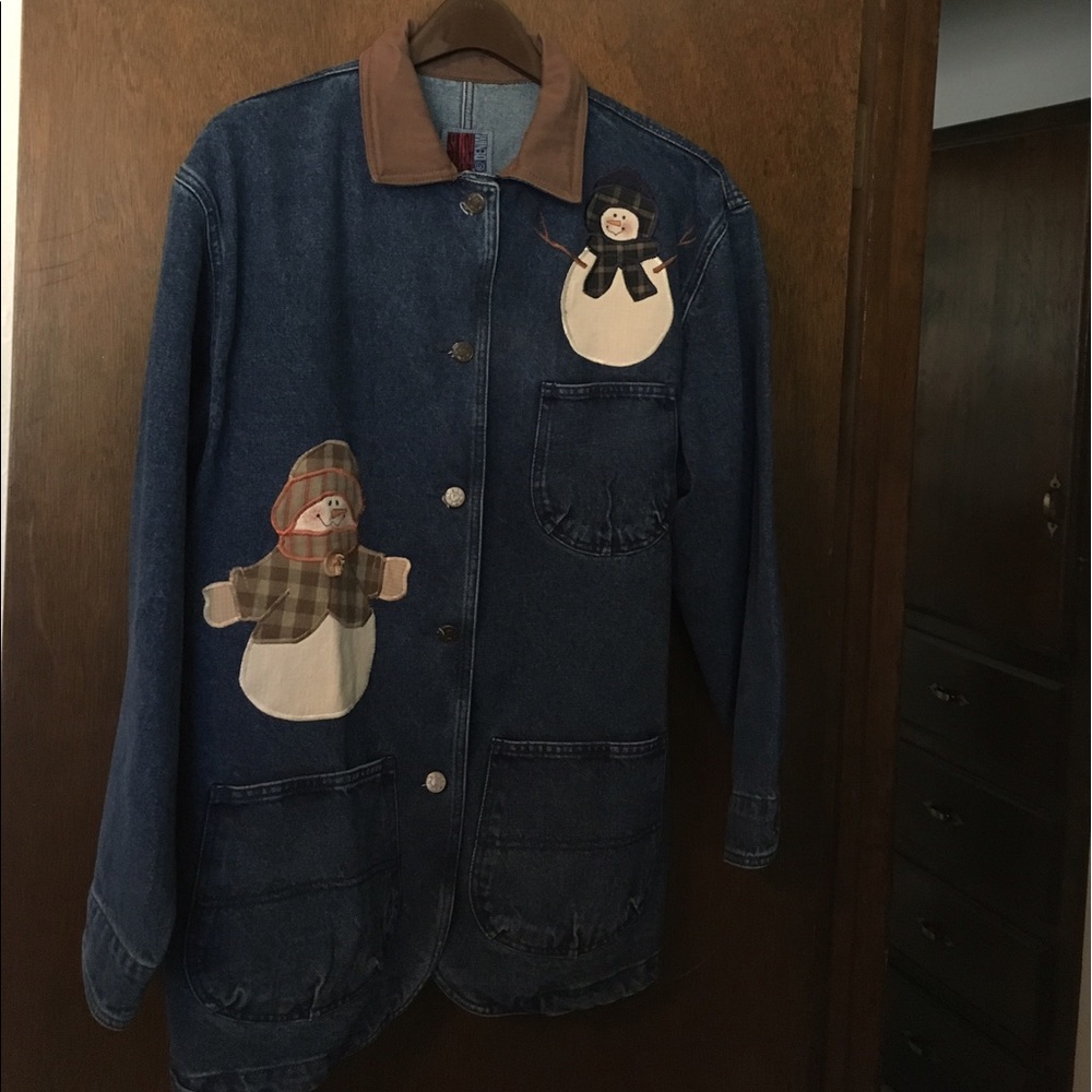 Denim Jacket for a Winter Walk