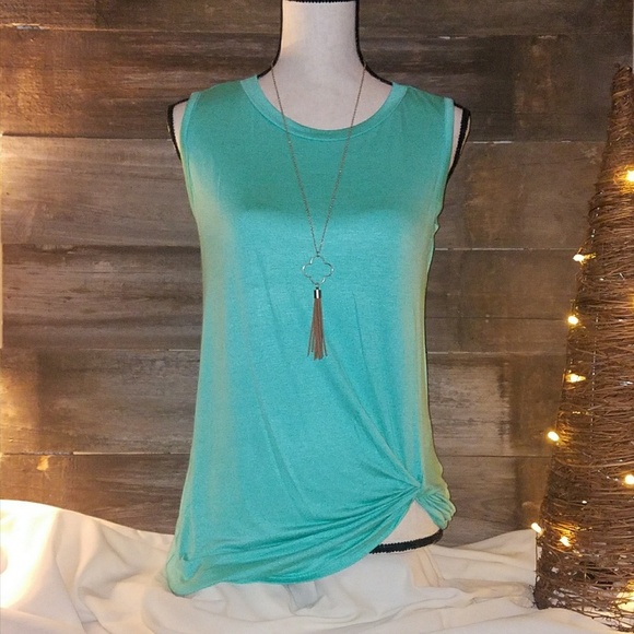 Tank Front Knot Top - Picture 1 of 2