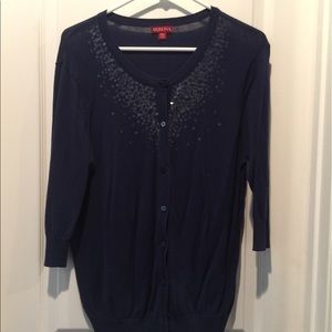 Merona XXL Blue cardigan