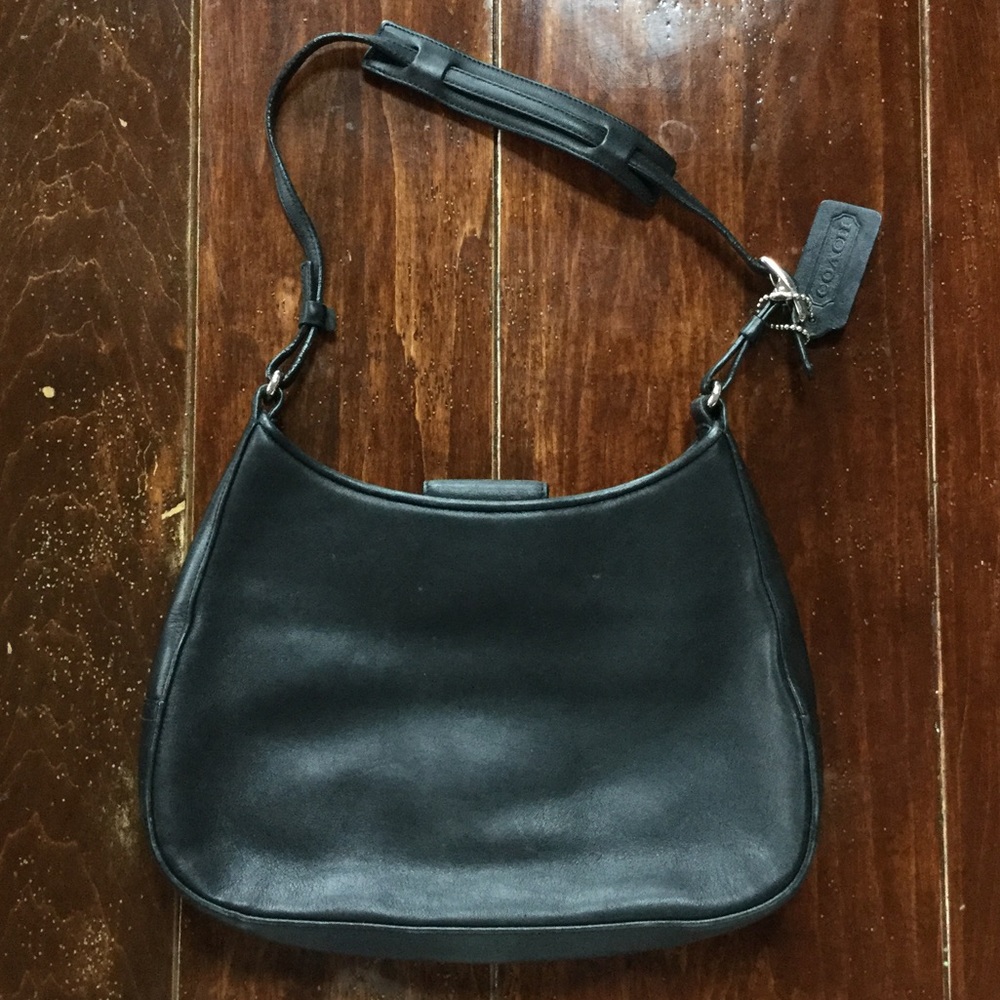 Coach Leather Saddle Bag