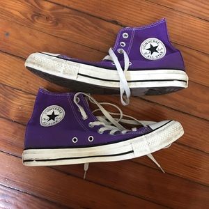 Purple High Top Converse