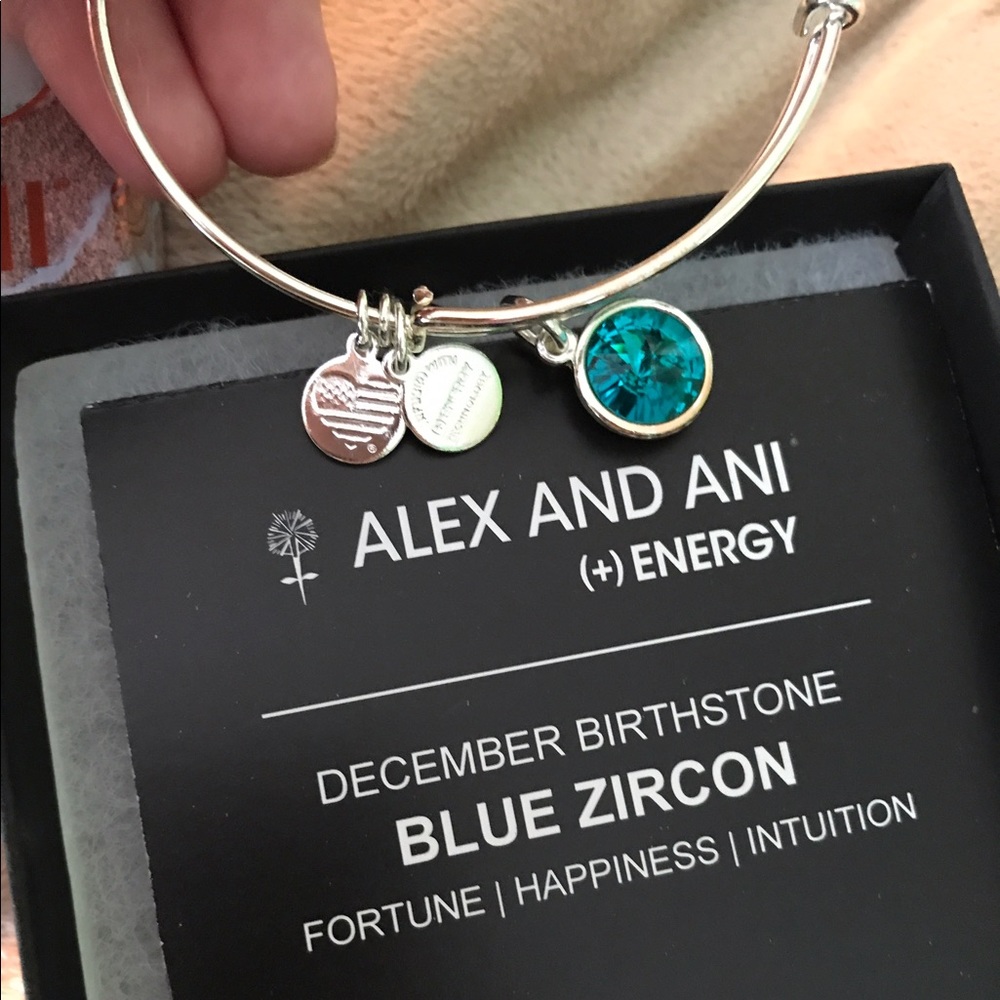 Alex and ani December birthstone bracelet