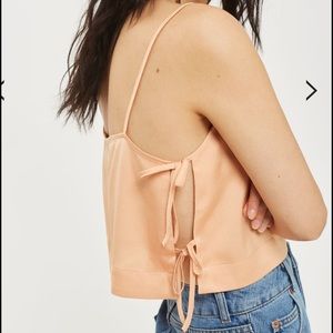 Tie side crop camisole