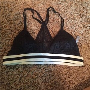 black bralette