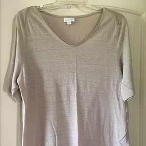 J Jill Linen Knit Tee