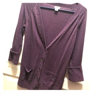 🍁4 For $20🍁 Deep purple boyfriend cardigan