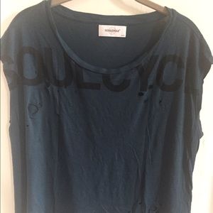 SoulCycle sleeveless tank. Deep teal.