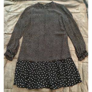 Zara polka dot dress size extra small