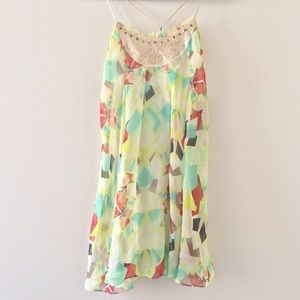 NWOT Free People Geometric Sundress