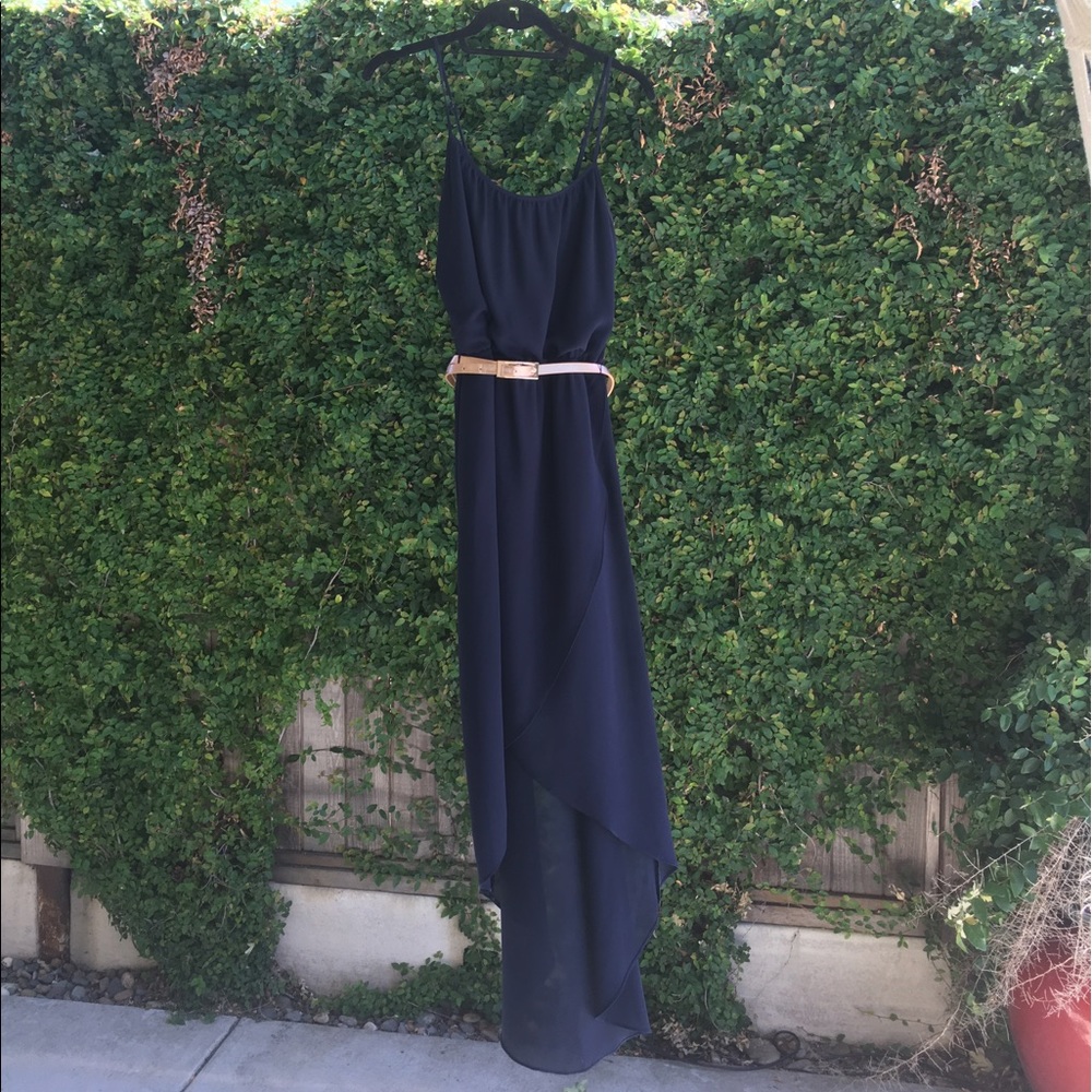 Navy Hi-Lo Dress from Anthropologie