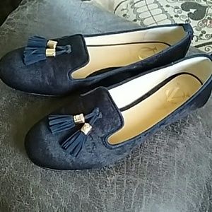 Italian faux fur vintage slippers