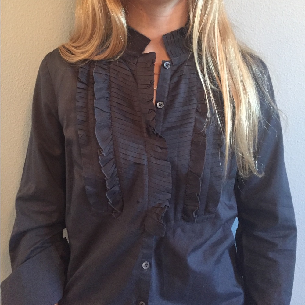 J.Crew ruffle blouse