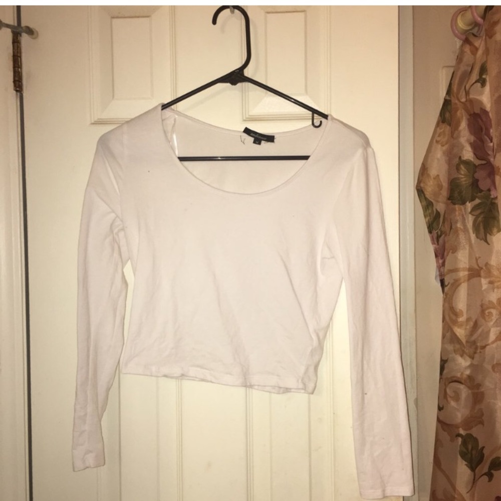 Simple White Crop Top