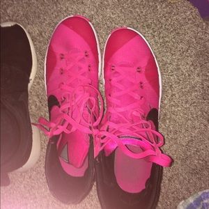 PINK 2015 basketball Nike hyper dunk shoes
