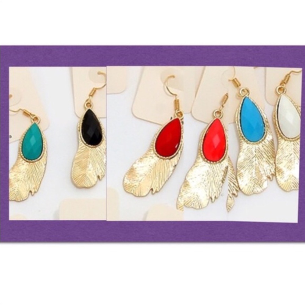🔥SALE🔥Festival Ready Metal Feather Earrings