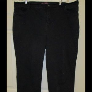 Black denim jeans - plus size