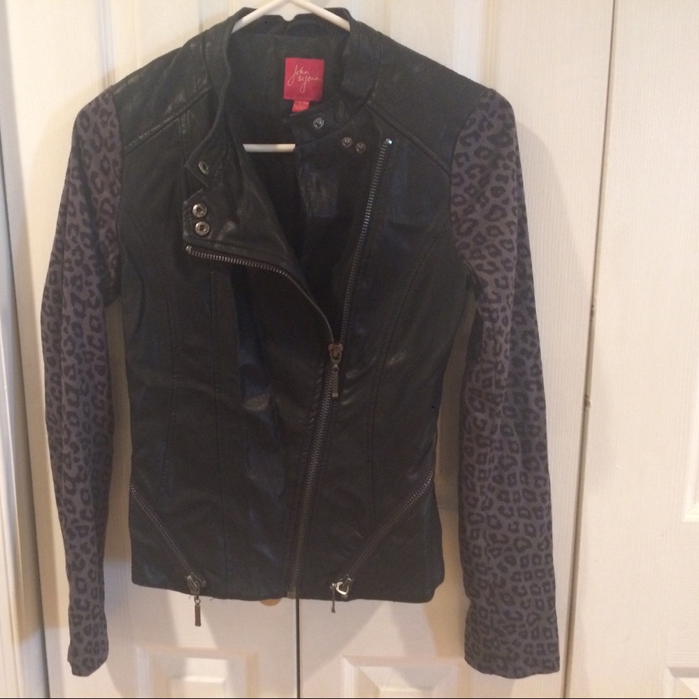 John & Jenn faux leather jacket. XS