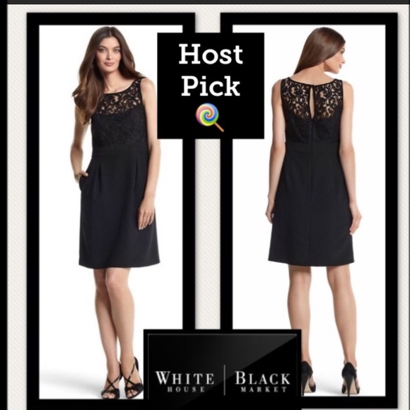 White House Black Market Dresses & Skirts - WHITE HOUSE BLACK MARKET •Lace Bodice Dress