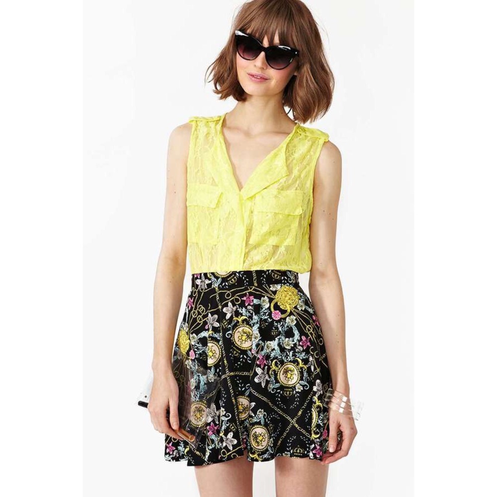 Nasty gal day glo blouse