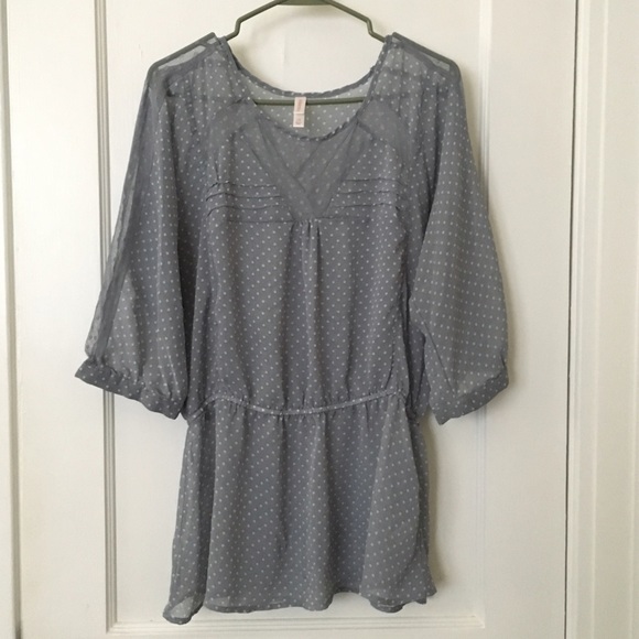 SOLD | Sheer polka dot blouse - Picture 1 of 4