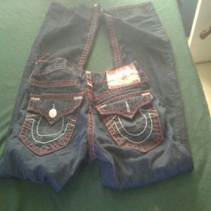 Red white & blue Tru religion