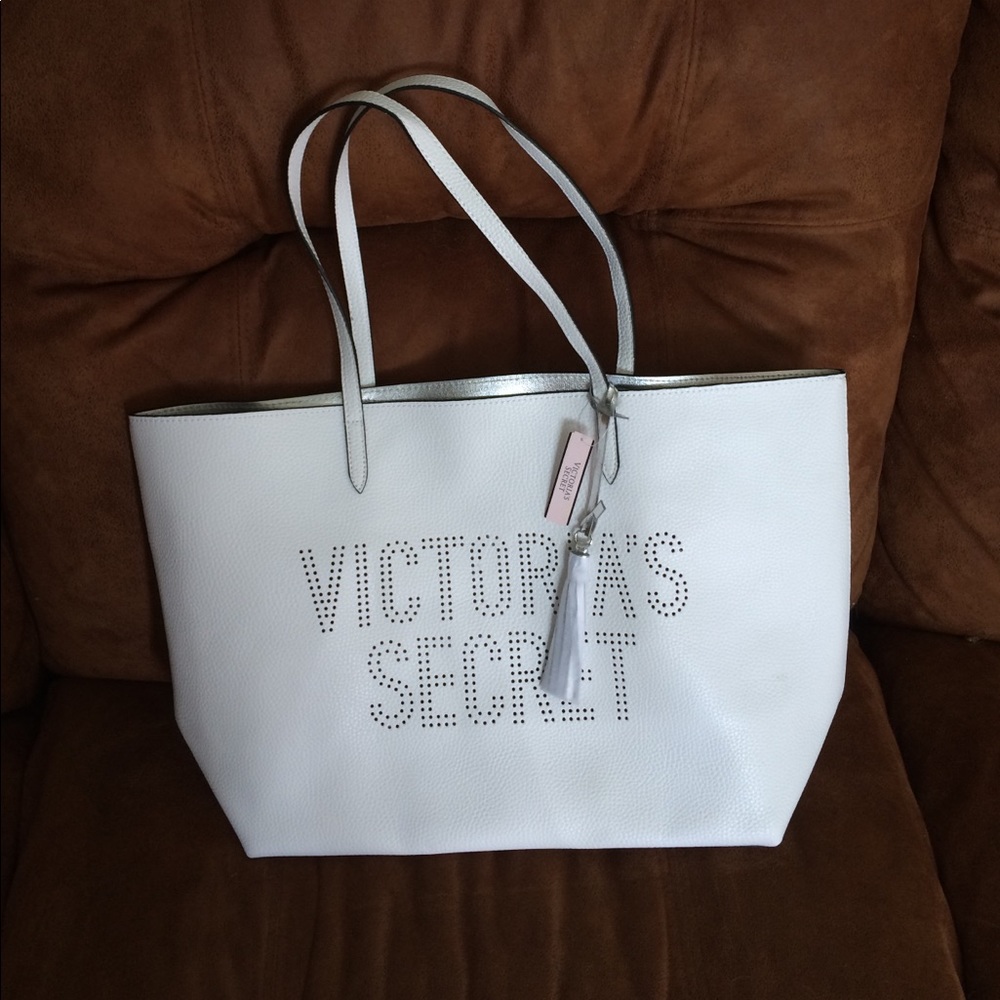 White Victoria's Secret Tote Bag