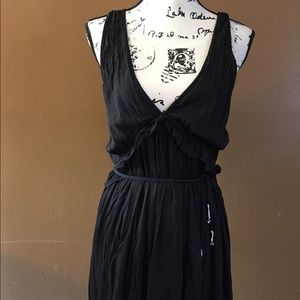 FREE PEOPLE SIZE XS BLACK SUMMER BELTED DRESS