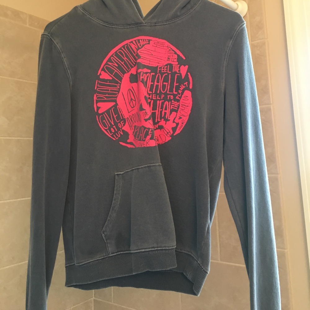 Blue American Eagle Hoodie