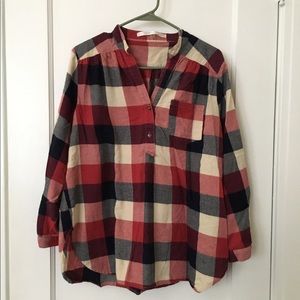 SOLD | ModCloth plaid flannel tunic