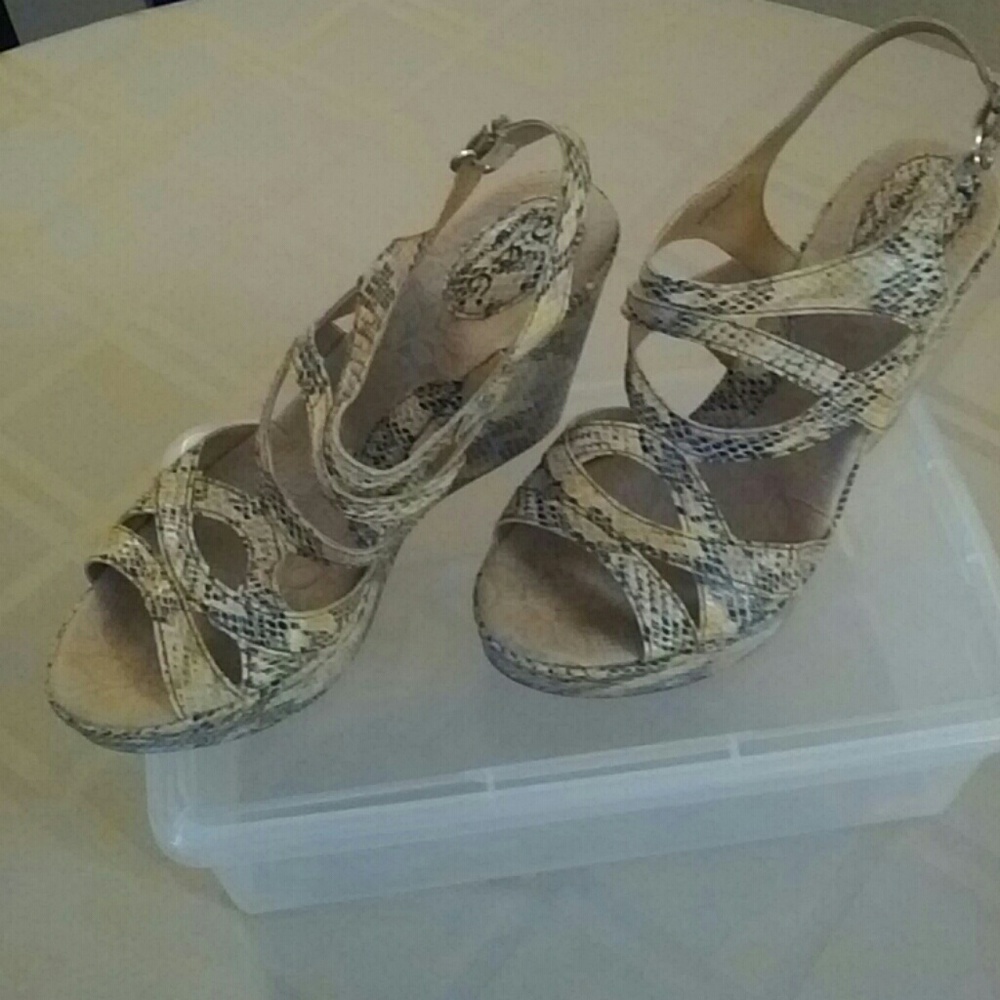 BOC Snakeskin Platforms