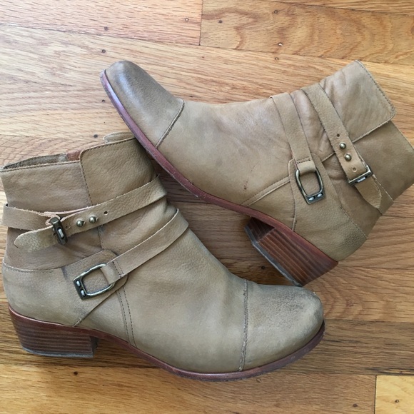 Joie Shoes - Joie booties - distressed leather in EUC