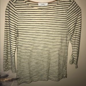 Striped tan and black shirt