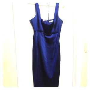 Royal blue Calvin Klein mid-length dress