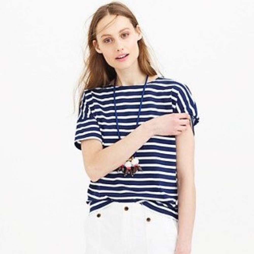 St. James for J crew Slouchy Short-Sleeve Tee