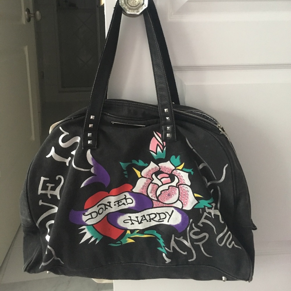 Ed Hardy over night bag