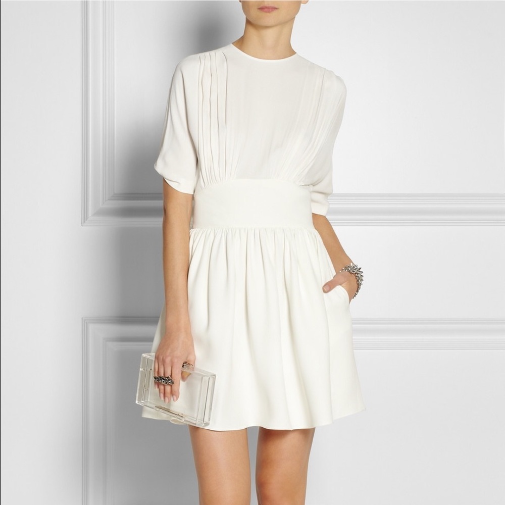 NWOT MIU MIU Prada Ivory Lux Crepe Sheath Dress