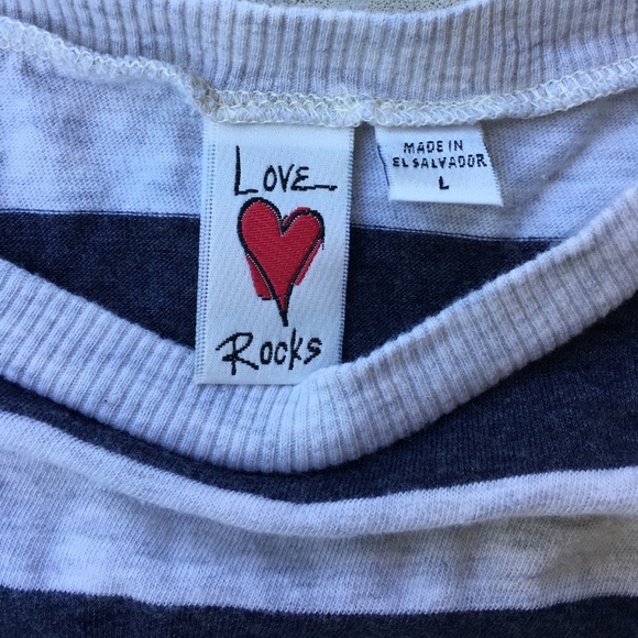 Love Rocks Striped Shirt - Picture 2 of 3
