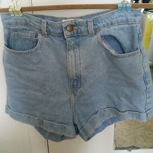 American Apparel High Waisted Shorts