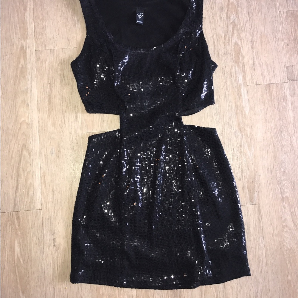 Black Sequin Dress