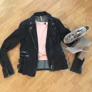 Black Free People denim jacket