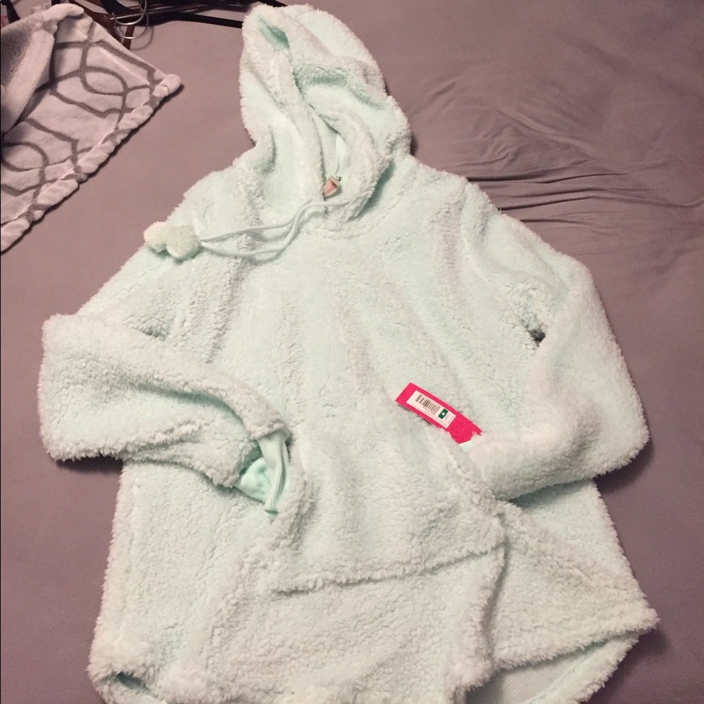 fuzzy pajama sweatshirt