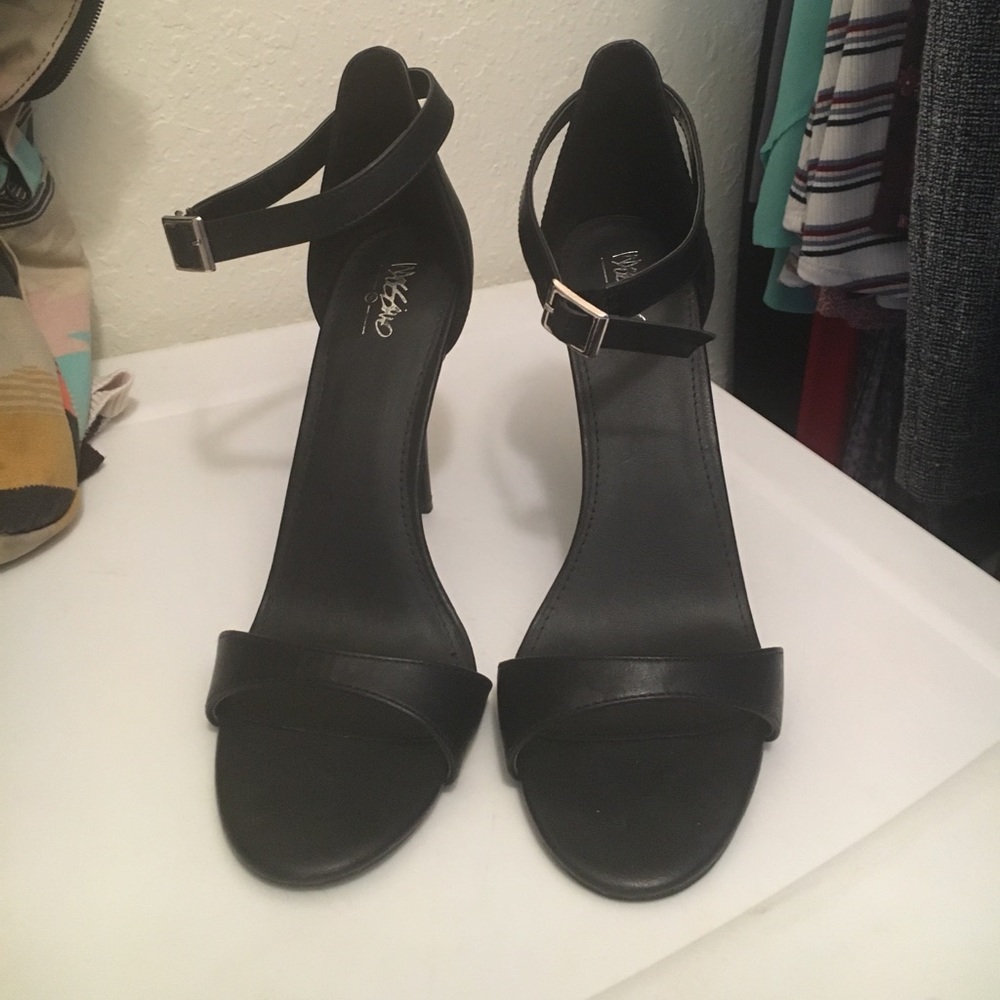 Black Ankle wrap heels