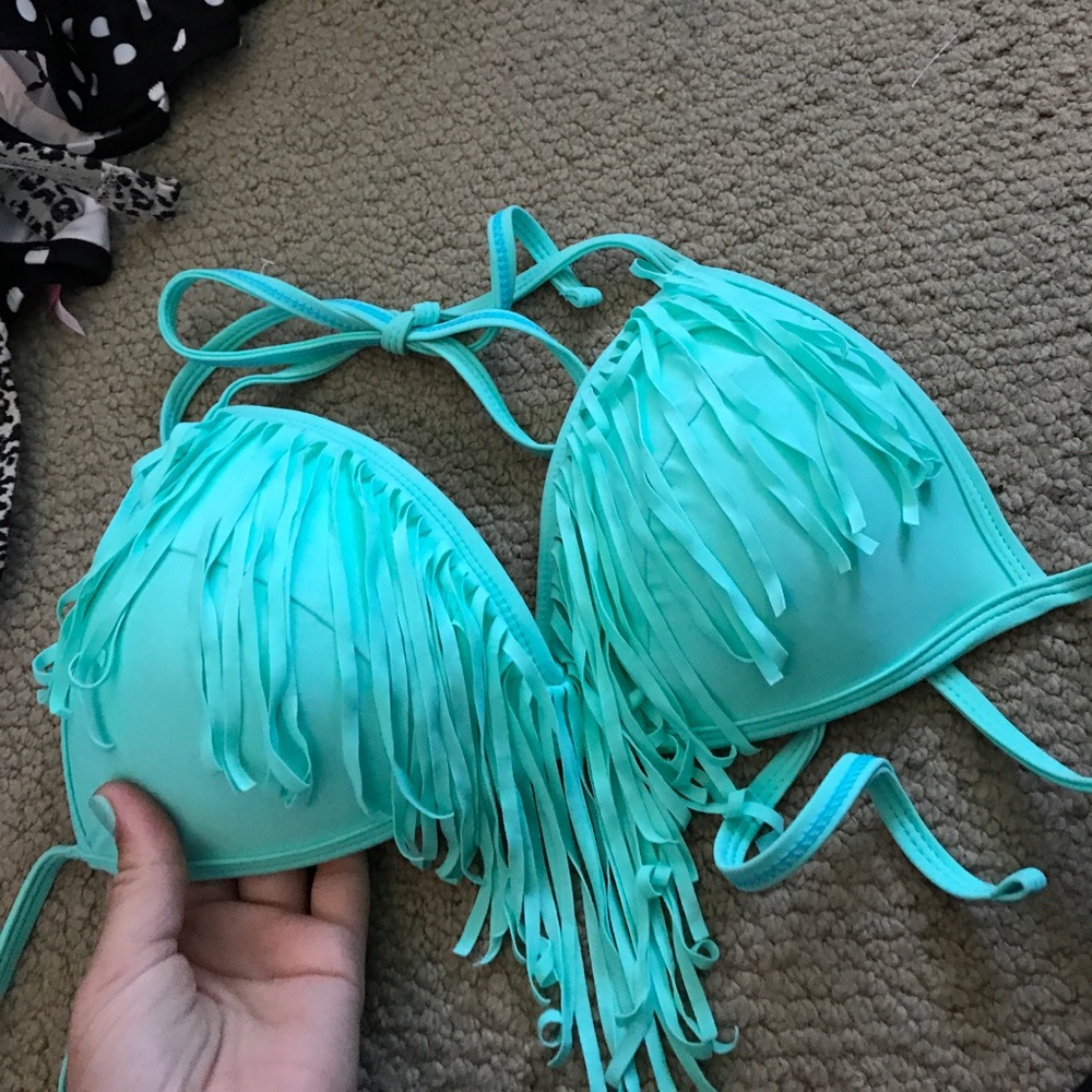 Adorable hula honey fringe bikini